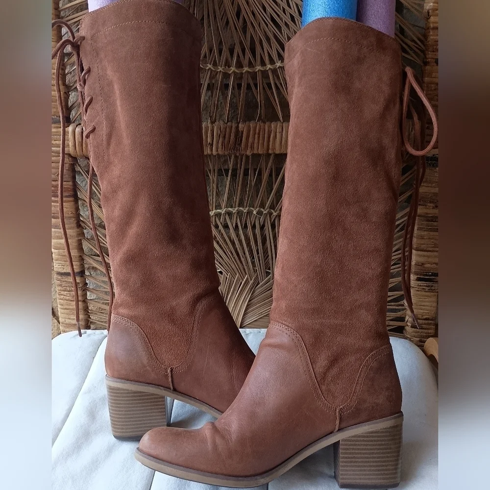 Timberland Women's Tan Over the Knee Boots_9